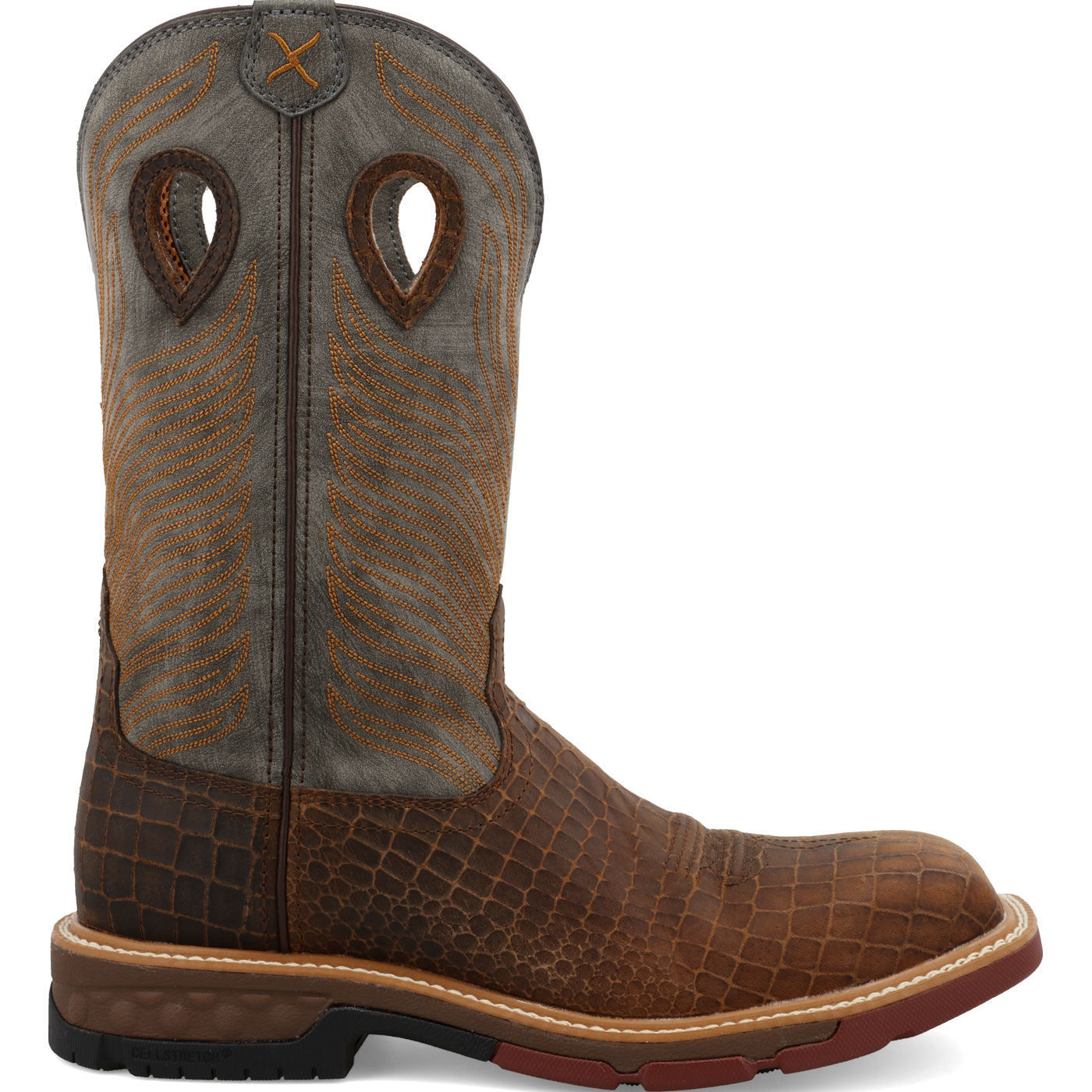 Twisted X Men's 12-Inch Carbon Nano Toe Electrical Hazard Western Work Boot - profile