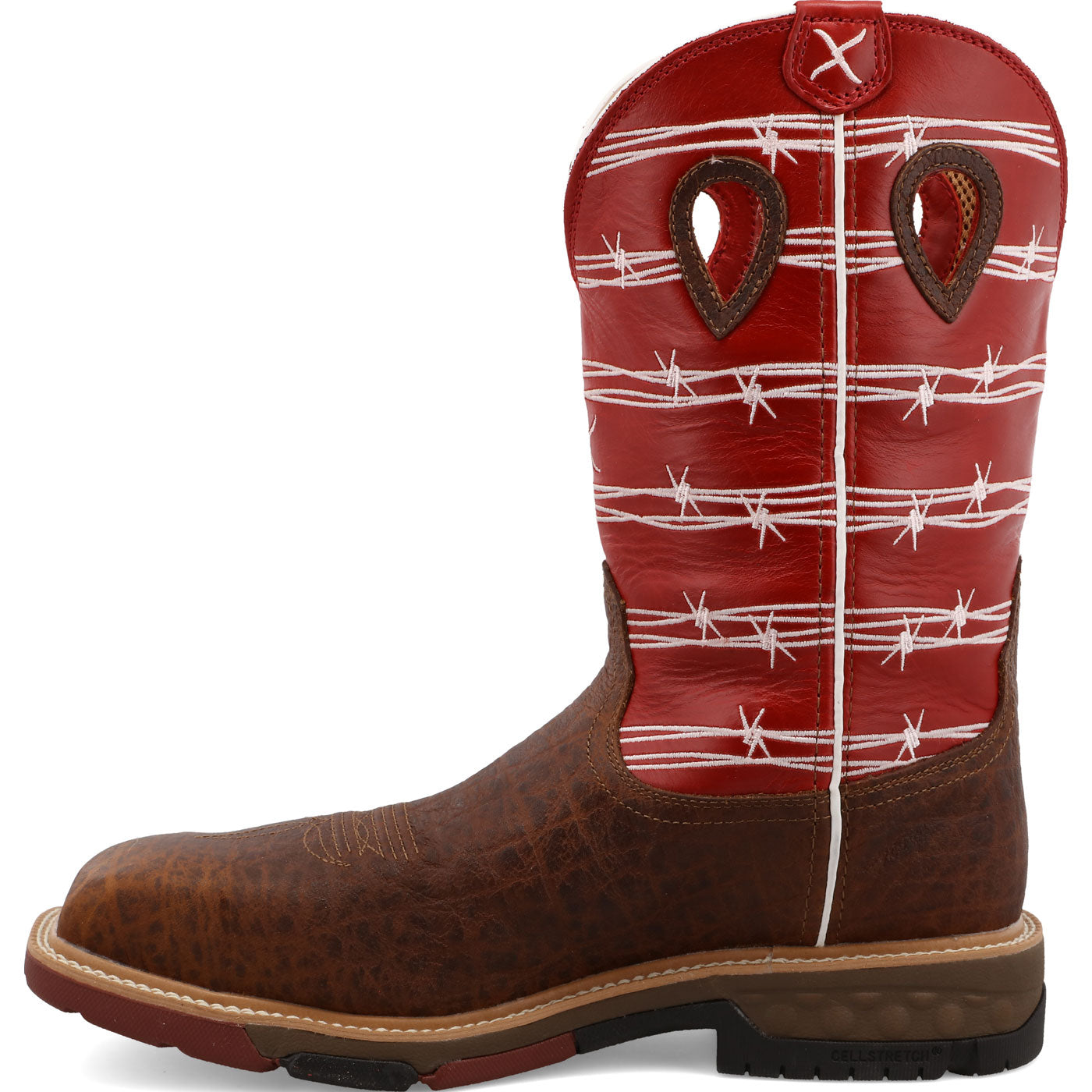 Twisted X Men's 12-Inch Carbon Nano Toe Electrical Hazard Western Work Boot - profile