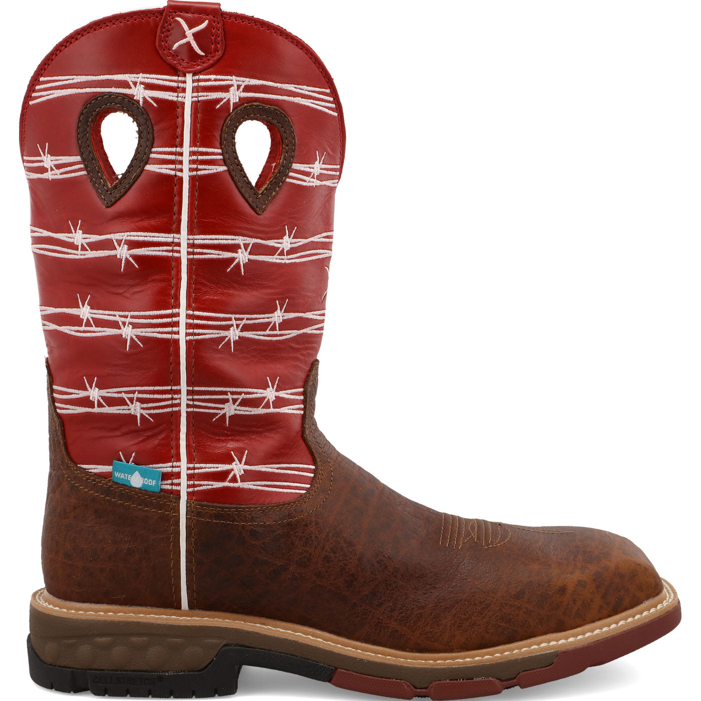 Twisted X Men's 12-Inch Carbon Nano Toe Electrical Hazard Western Work Boot - profile
