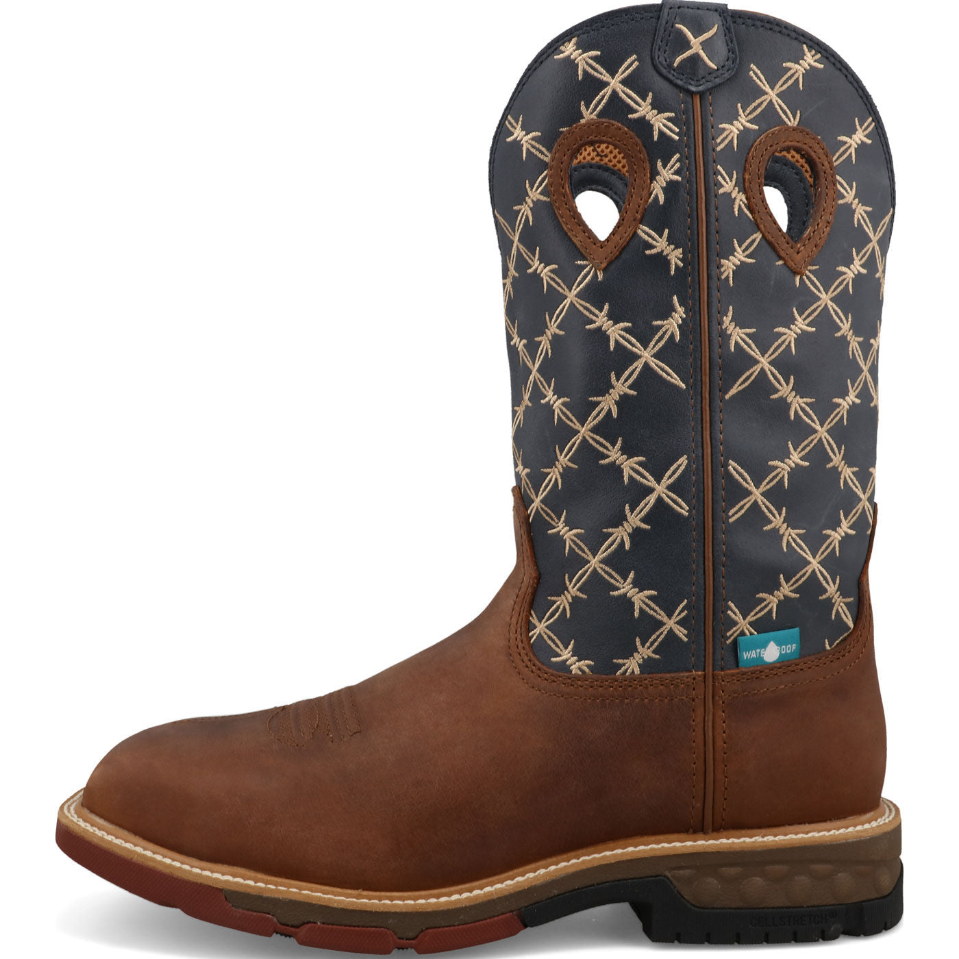 Twisted X Men's 12-Inch Internal Met Carbon Nano Toe Waterproof Western Work Boot - profile