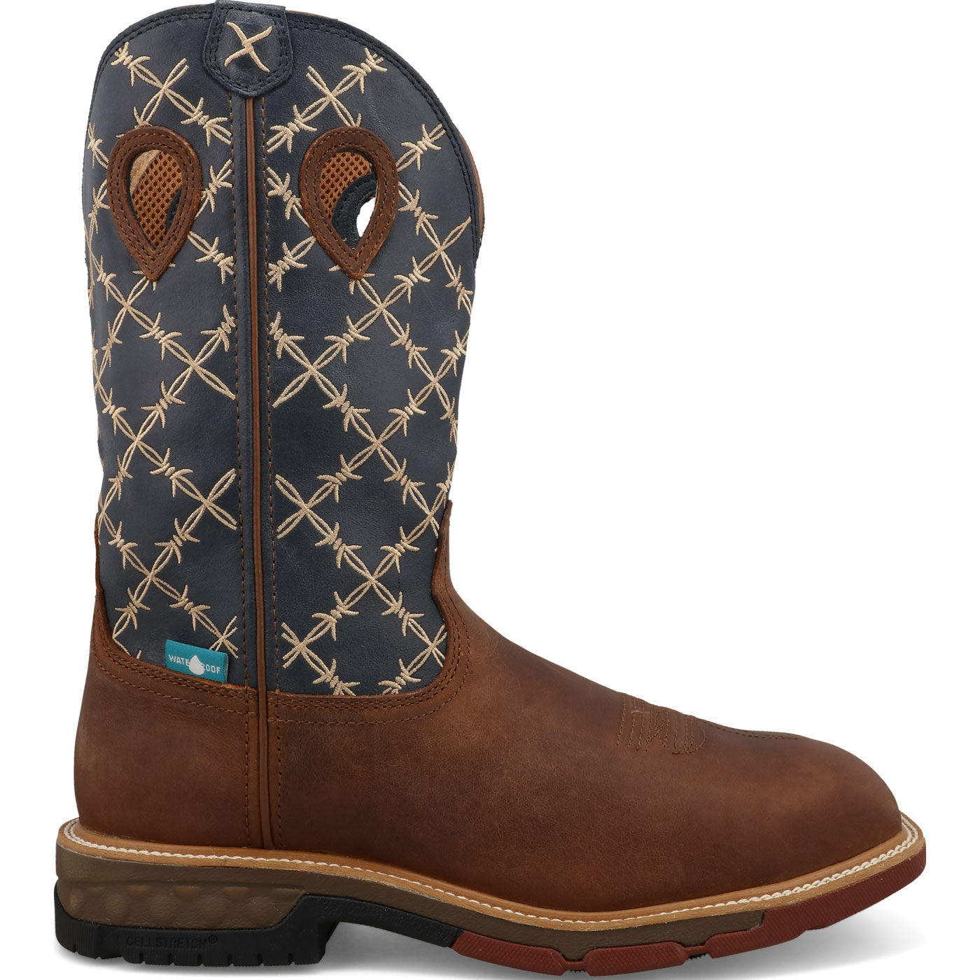 Twisted X Men's 12-Inch Internal Met Carbon Nano Toe Waterproof Western Work Boot - profile