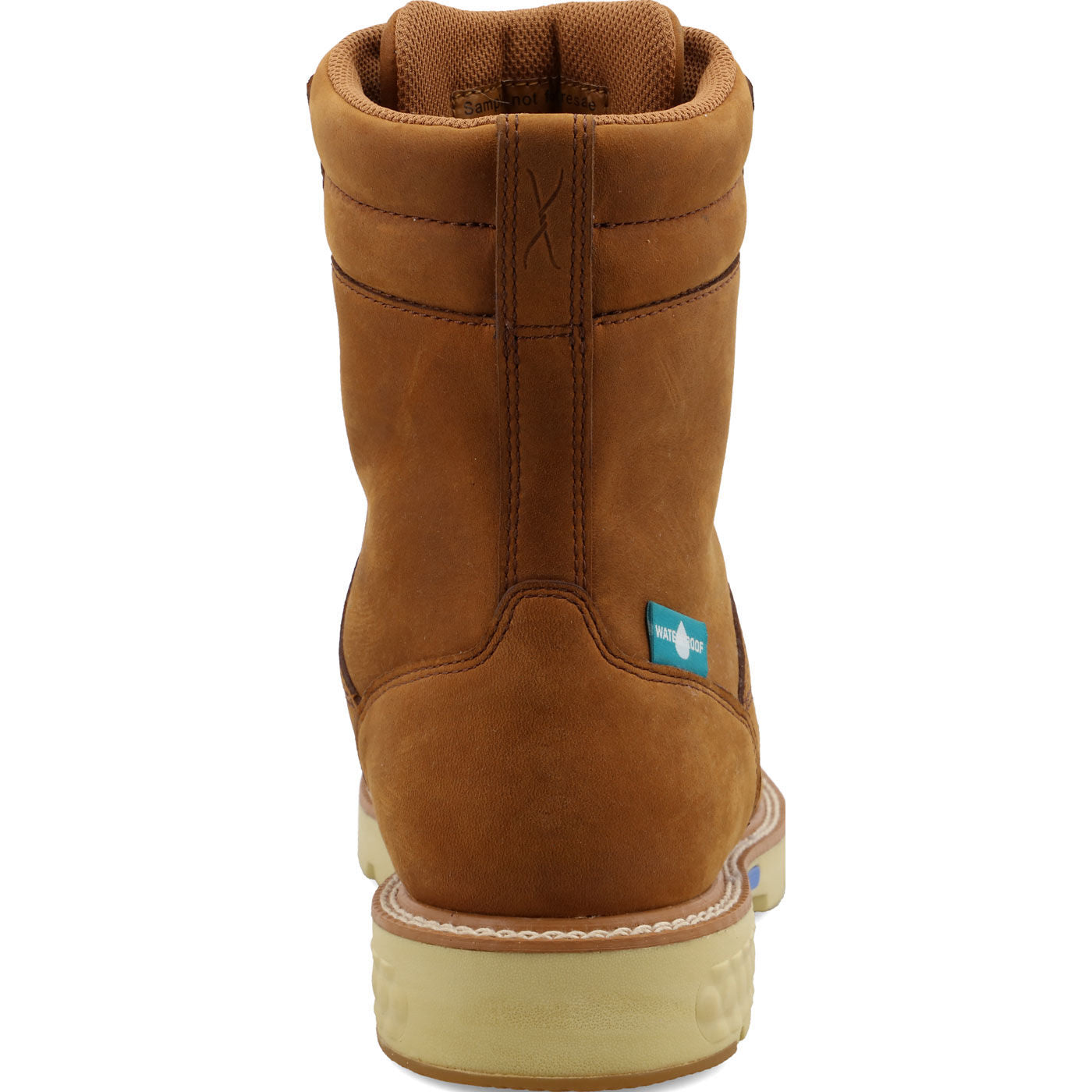 Twisted X Men's 8-Inch Moc Nano Toe Electrical Hazard Waterproof Leather Work Boot - back