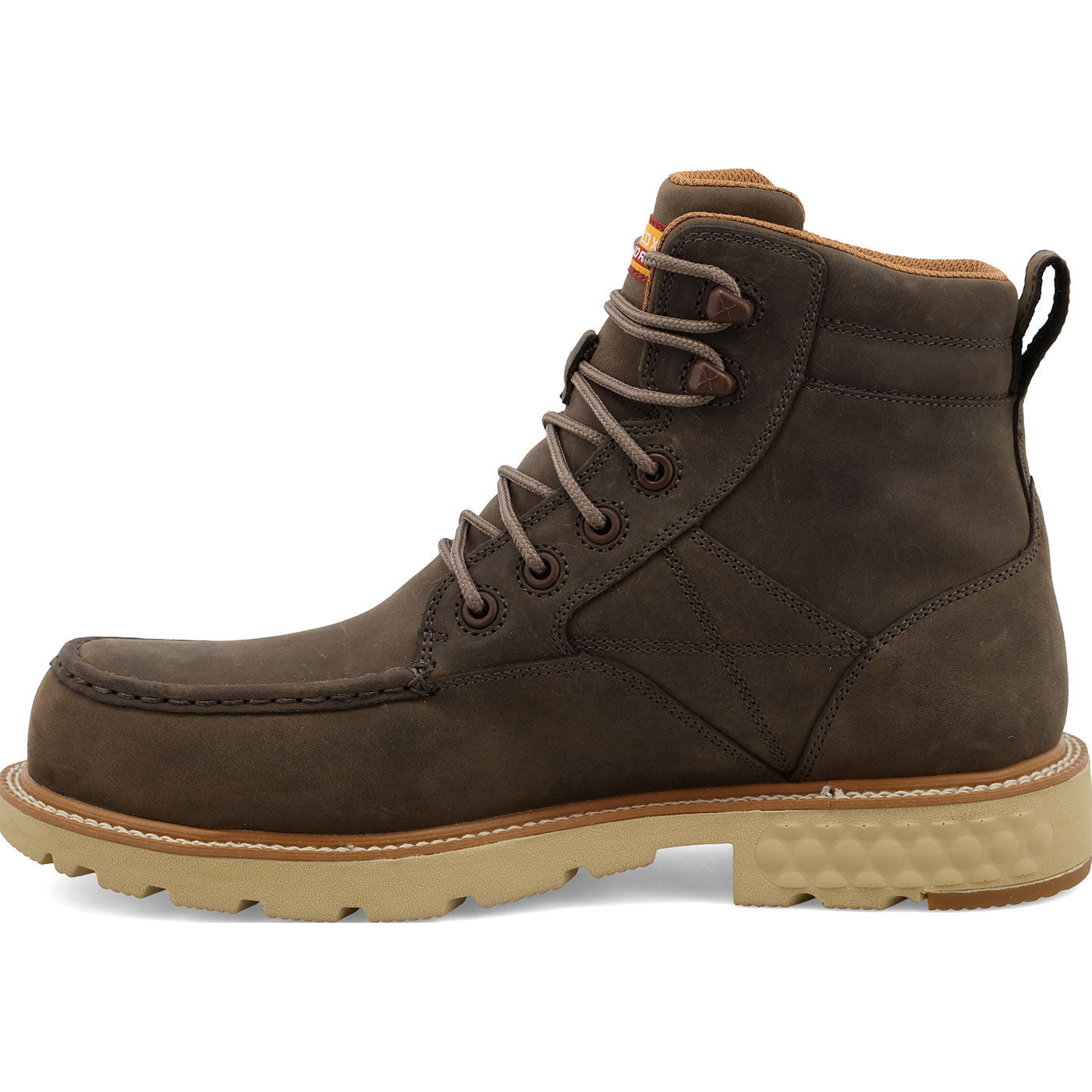 Twisted X Men's 6-Inch Moc Nano Toe Electrical Hazard Waterproof Leather Work Boot - profile