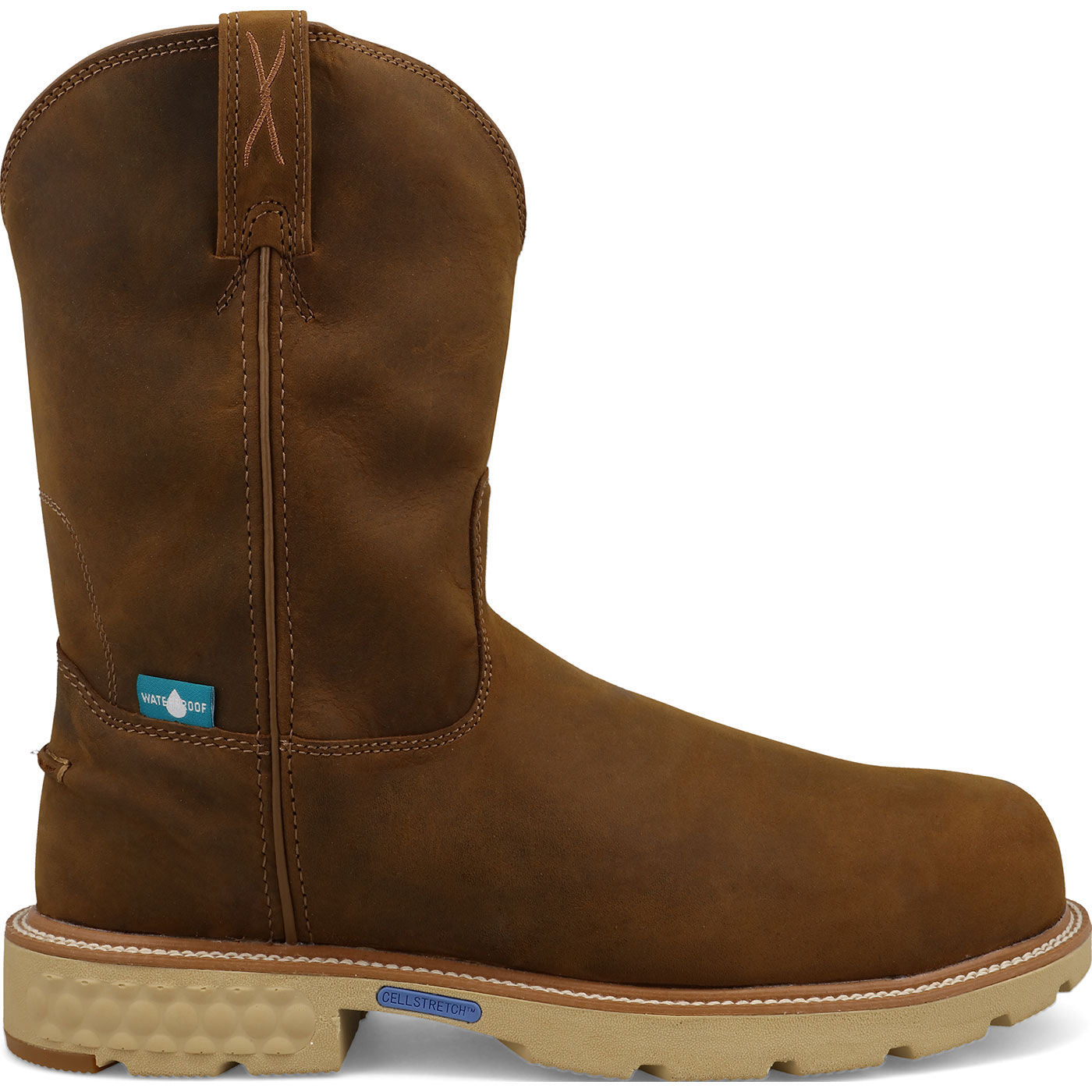 Twisted X Men's 10-inch Internal Met Carbon Nano Toe Waterproof Pull-on Work Boot - profile