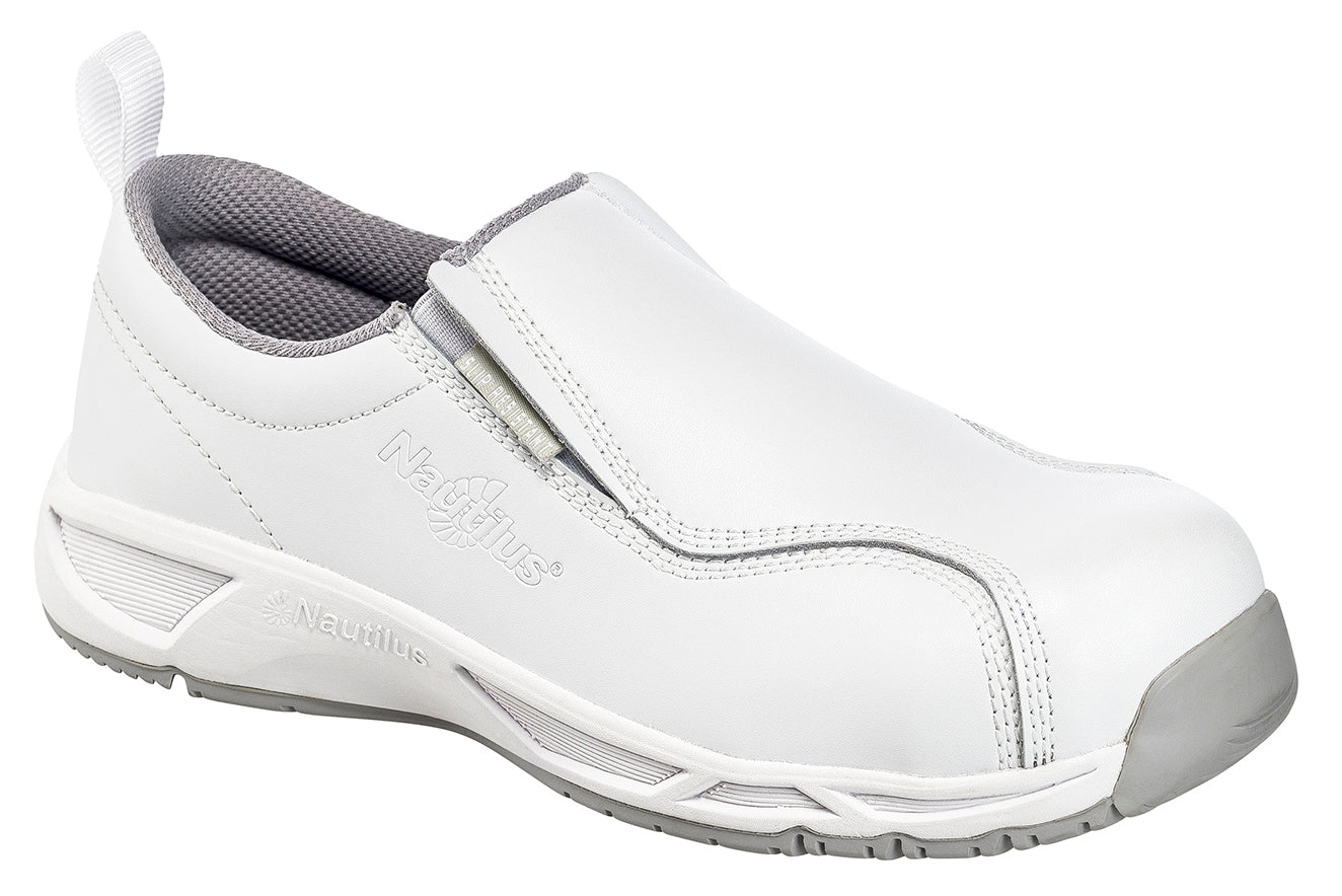 Nautilus ESD Men's Carbon Toe Static Dissipative Non-Metallic Leather Slip On Work Shoe - main