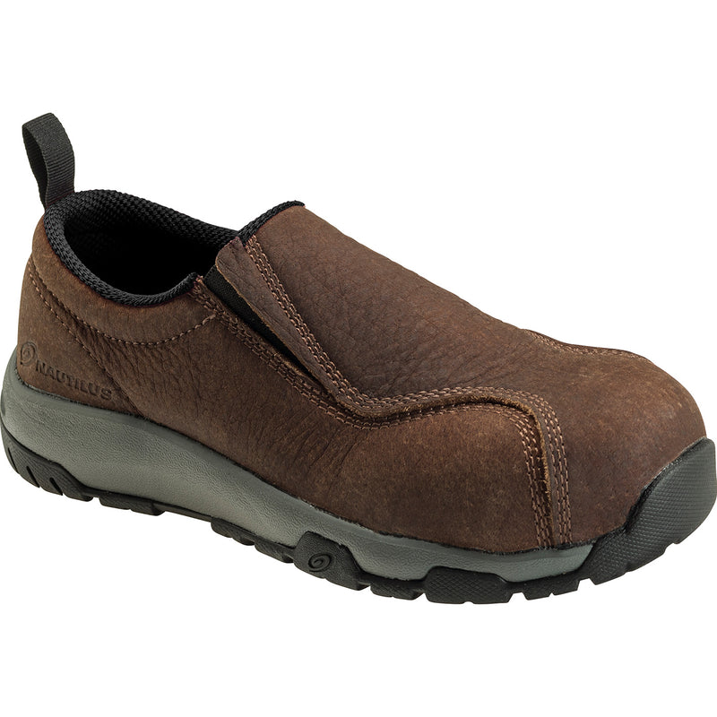 Nautilus ESD Men's Carbon Toe Static Dissipative Non-Metallic Leather Slip On Work Shoe - main