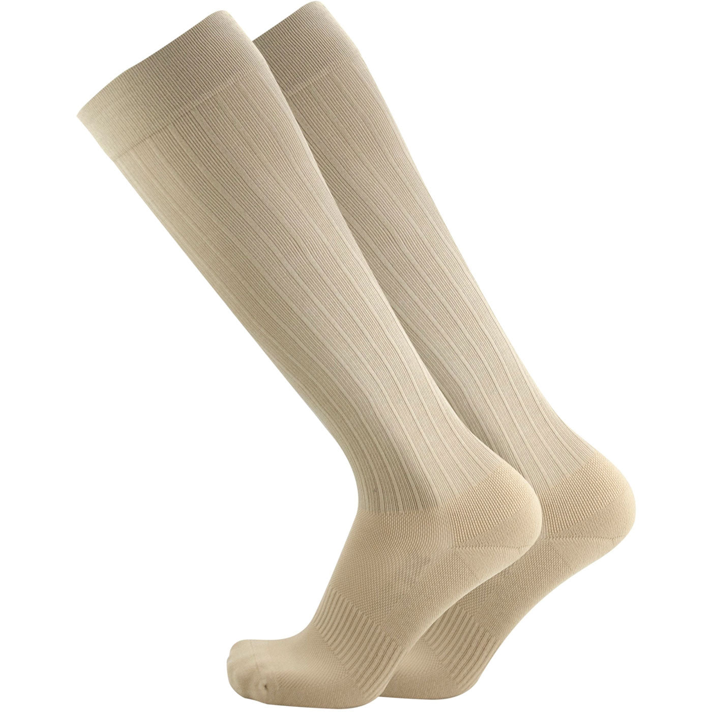 OS1st Wellness Compression Unisex Over the Calf Tan Socks