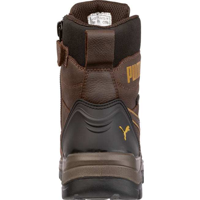 Puma Safety Conquest CTX Men's 7 inch Composite Toe Electrical Hazard Waterproof Side Zip Work Boot - back
