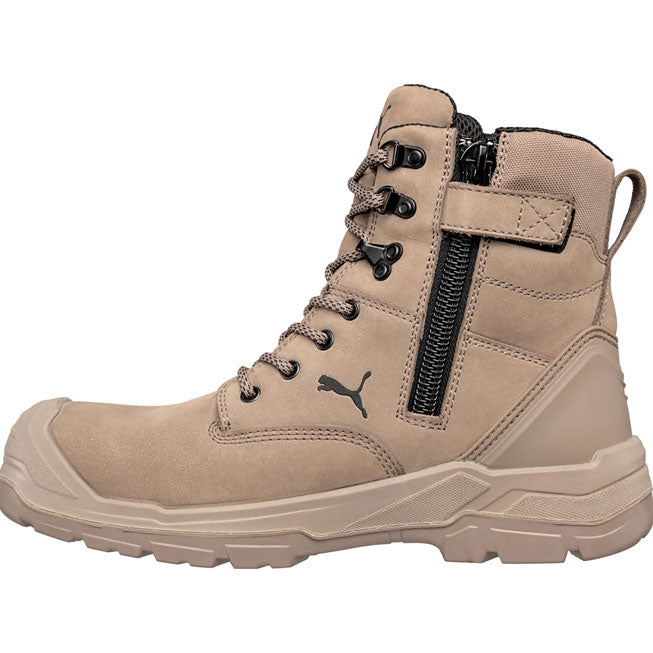 Puma Safety Conquest CTX Men's 7 inch Composite Toe Electrical Hazard Waterproof Side Zip Work Boot - profile