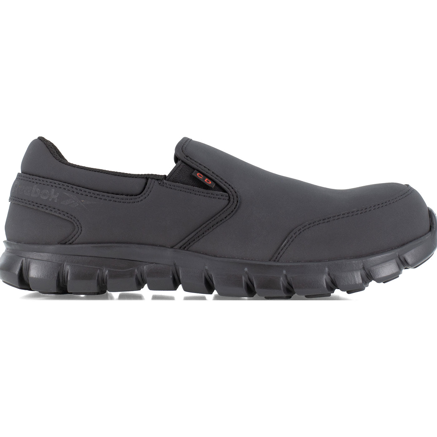 Reebok Sublite Cushion Work Women's Composite Toe Conductive Slip-On Work Shoe - profile