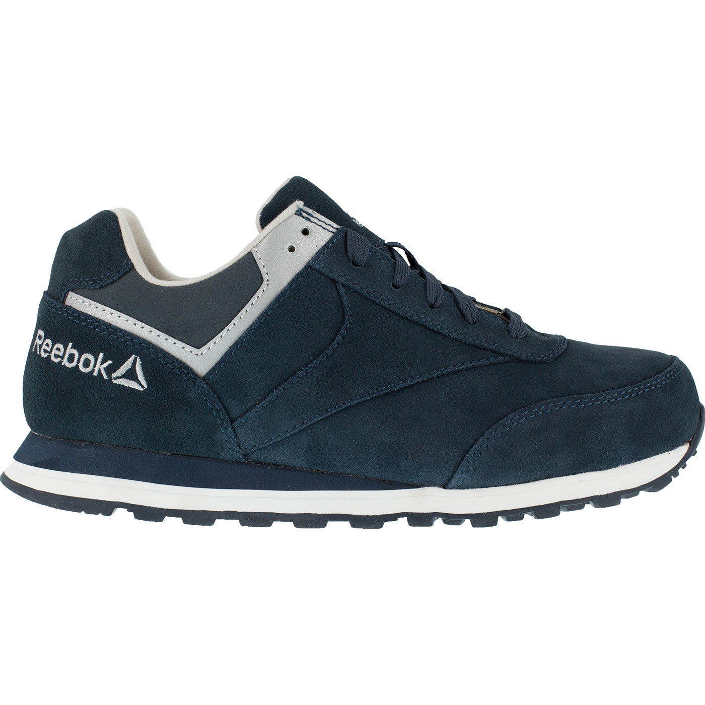 Reebok Leelap Retro Jogger Steel Toe Electrical Hazard Navy Work Shoe - profile
