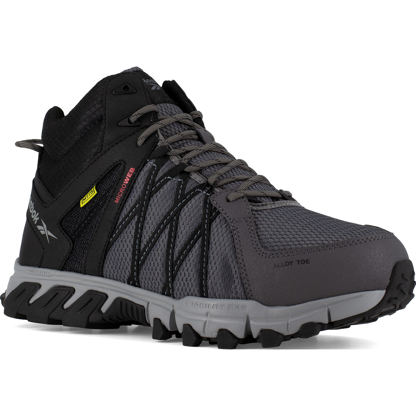 Reebok Trailgrip Work Men's Internal Metatarsal Alloy Toe Electrical Hazard Mid Athletic Shoe - main