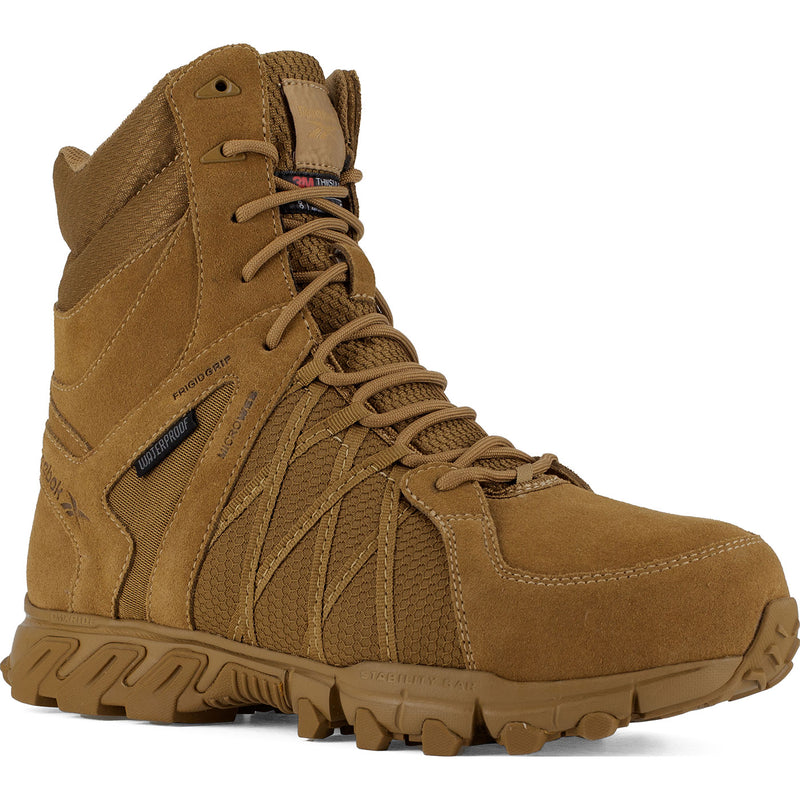 Reebok Trailgrip Tactical Men's 8-Inch Composite Toe Electrical Hazard 400G Insulated Waterproof Zipper Boot - main