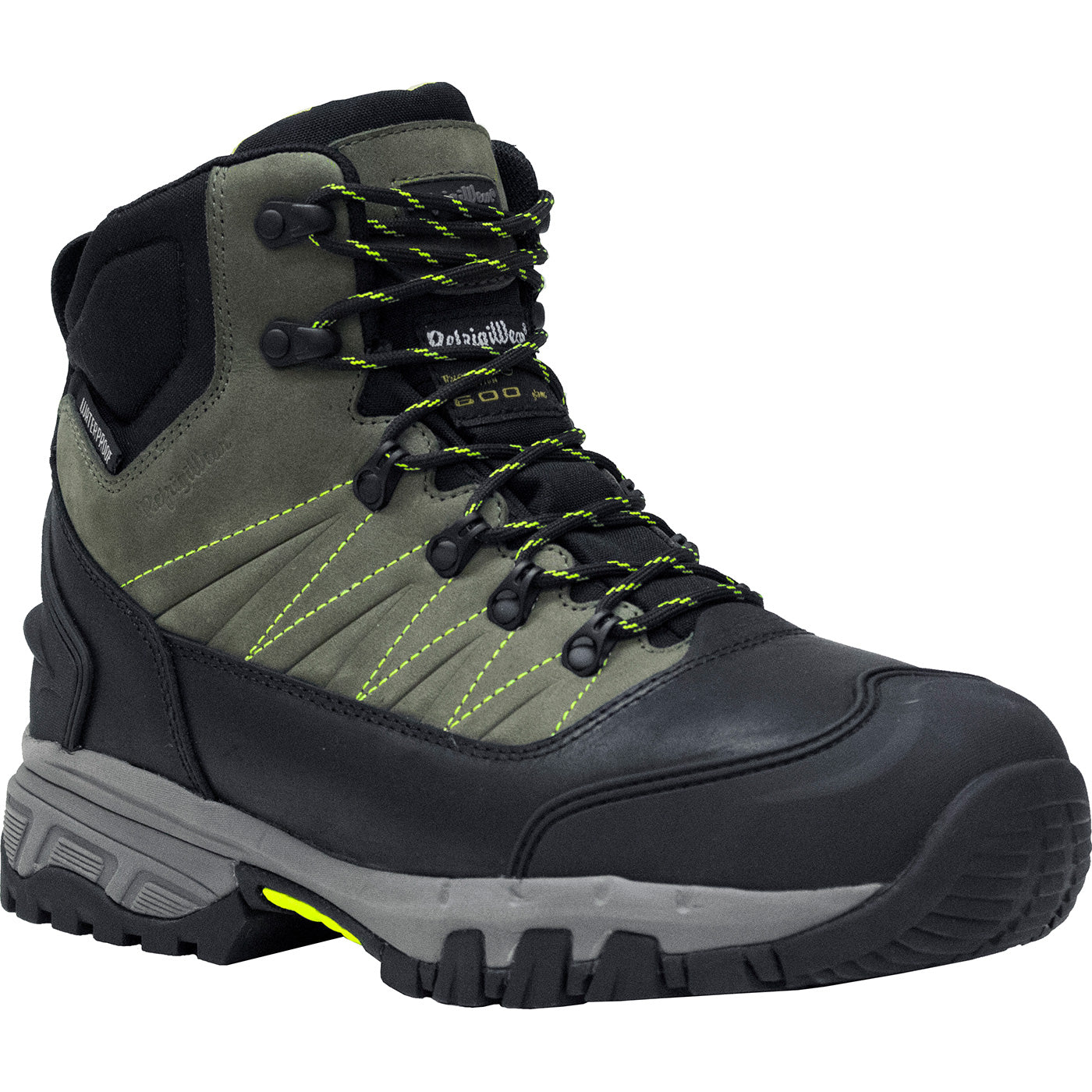 RefrigiWear Tungsten Hiker Men's Composite Toe Electrical Hazard 600G Insulated Waterproof Hiker - profile