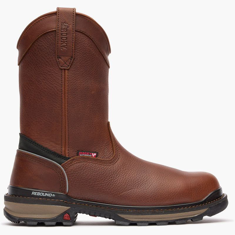 Rocky Rams Horn Waterproof Composite Toe Pull-On Work Boot - profile