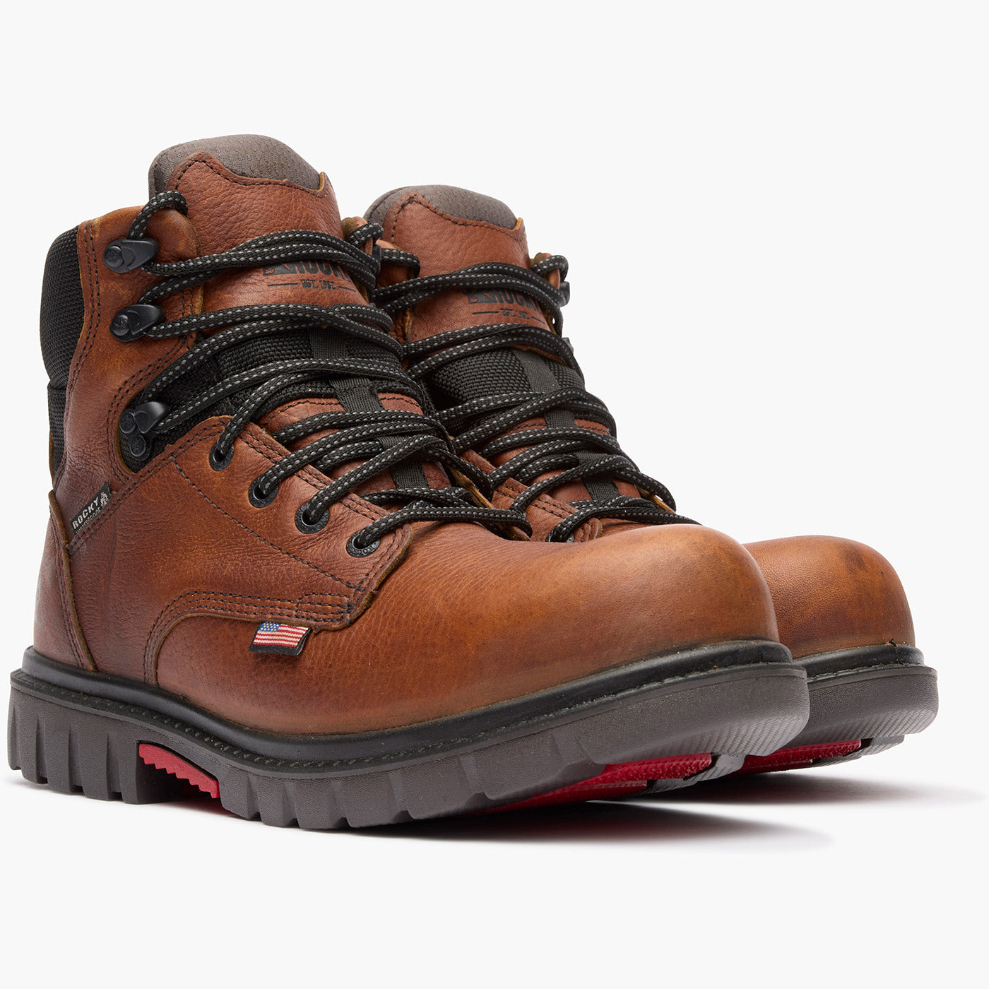 ""Rocky Worksmart 6"" Waterproof Composite Toe Work Boot" - doublequarter"