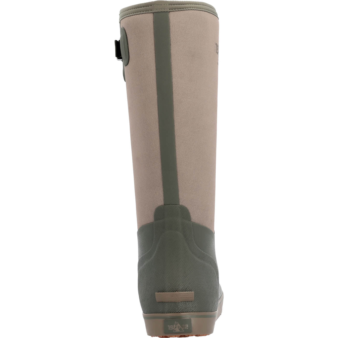 ""Rocky Dry-Strike Waterproof Brown & Green 16"" Deck Boot" - back"