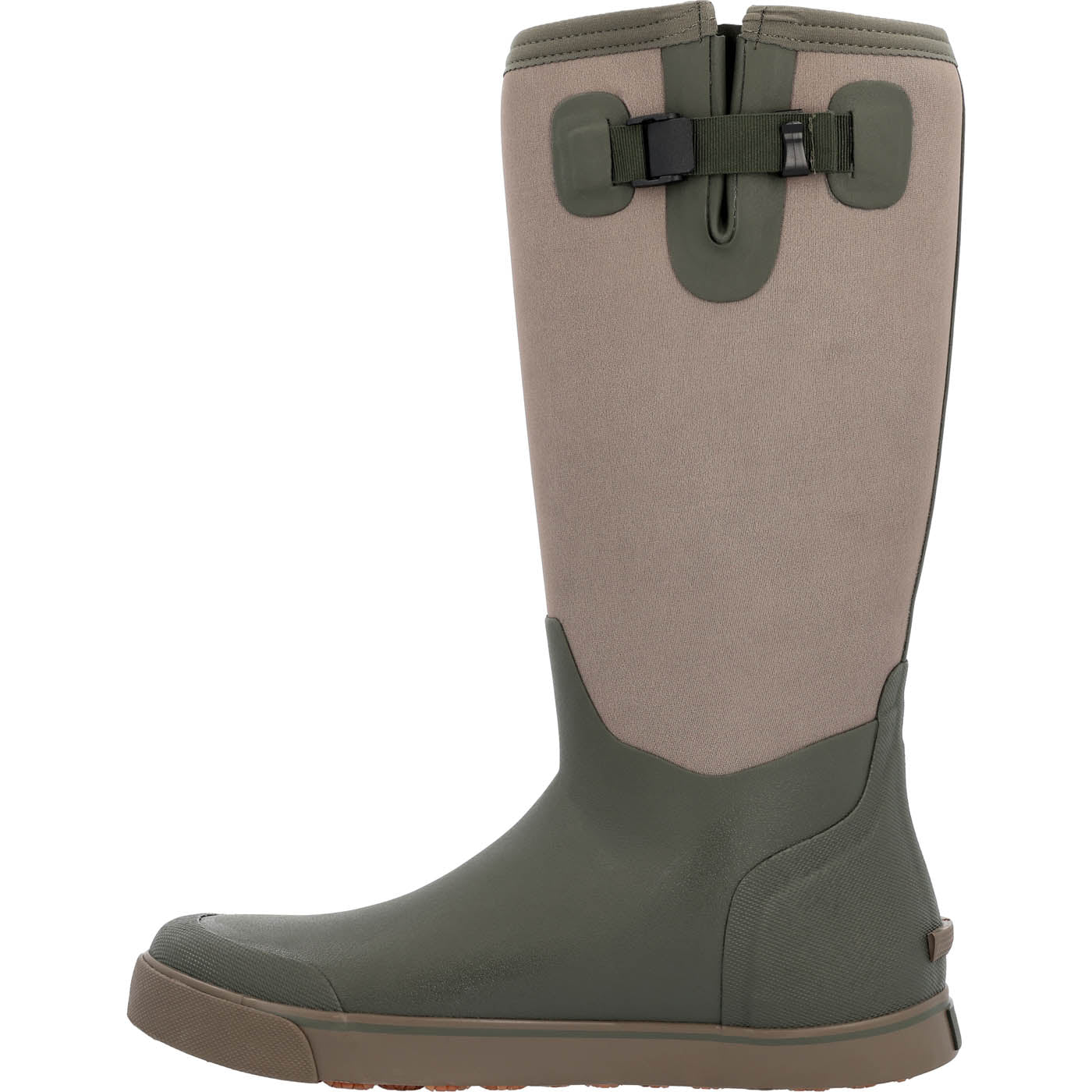 ""Rocky Dry-Strike Waterproof Brown & Green 16"" Deck Boot" - profile"