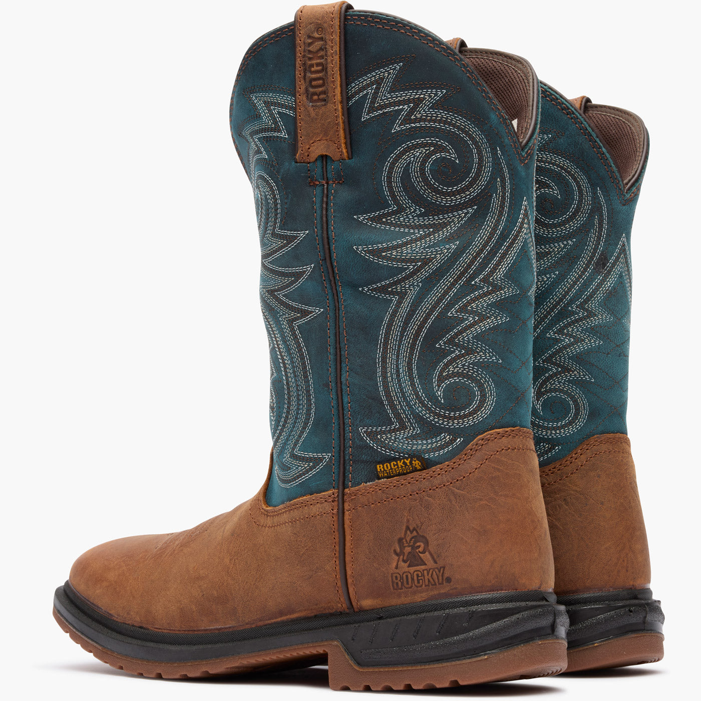 "Rocky Worksmart 11" Waterproof Western Boot - doubleheel"