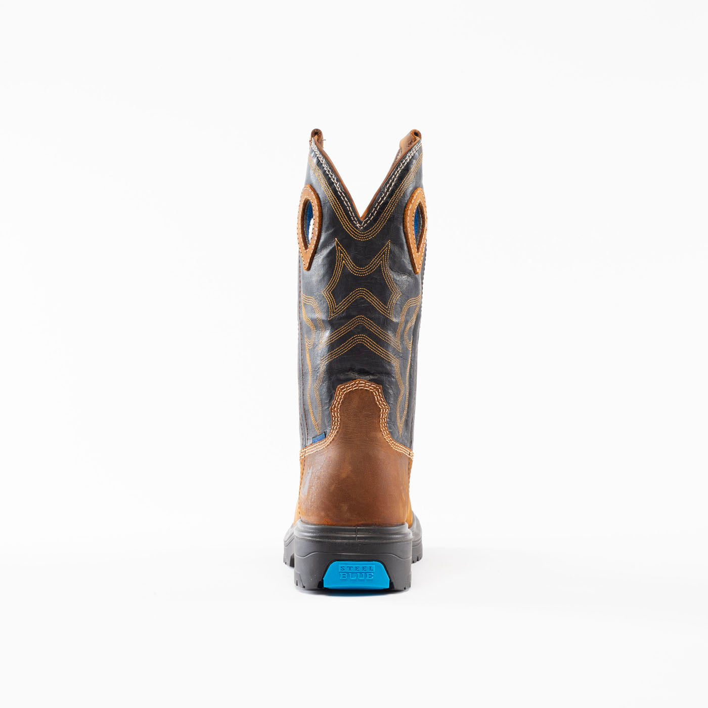 Steel Blue - Blue Heeler Men's Steel Toe Electrical Hazard Waterproof Western Work Boot