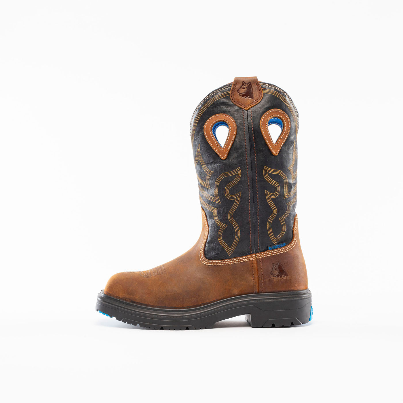 Steel Blue - Blue Heeler Men's Steel Toe Electrical Hazard Waterproof Western Work Boot