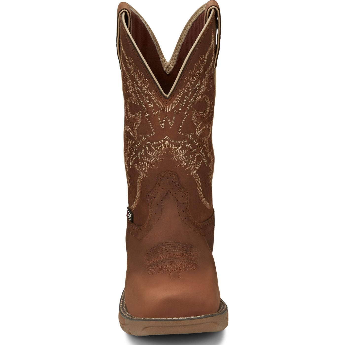 Justin Work Stampede Rush Women's Composite Toe Electrical Hazard Waterproof Pull-on Western Work Boot - front