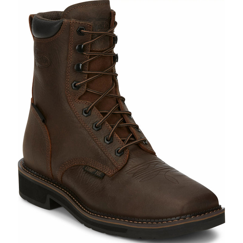 Justin Work Stampede Men's Composite Toe Waterproof Western Work Boot - main