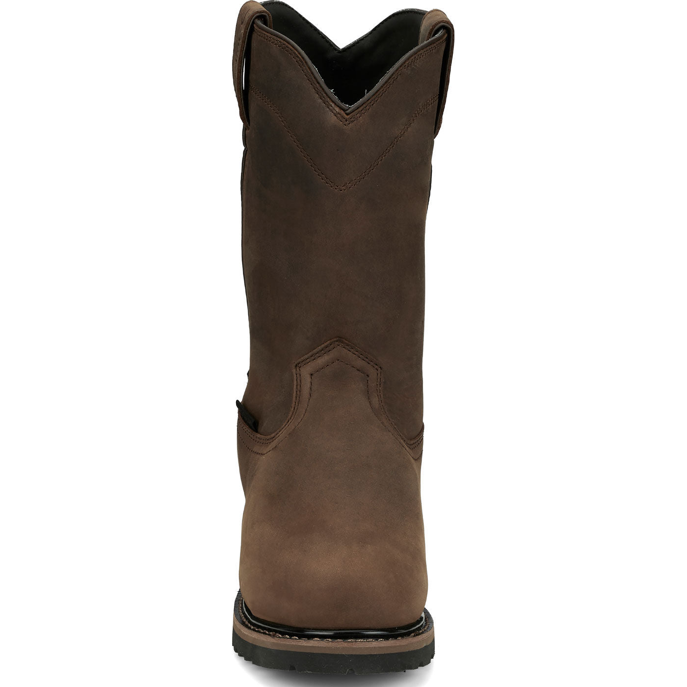 Justin Work Pulley Men's 10-inch Internal Met Composite Toe Waterproof Western Work Boot - front