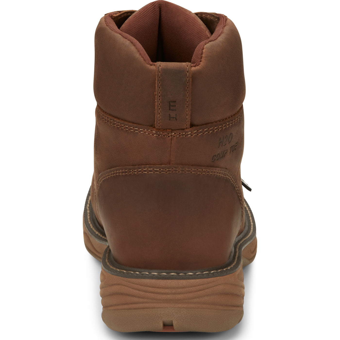 Justin Work Stampede Rush Corbett Men's 6-Inch Nano Composite Electrical Hazard Waterproof Work Boot - back