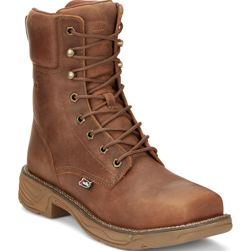 Justin Work Stampede Rush Corbett Men's 8-Inch Nano Composite Electrical Hazard Waterproof Work Boot - main