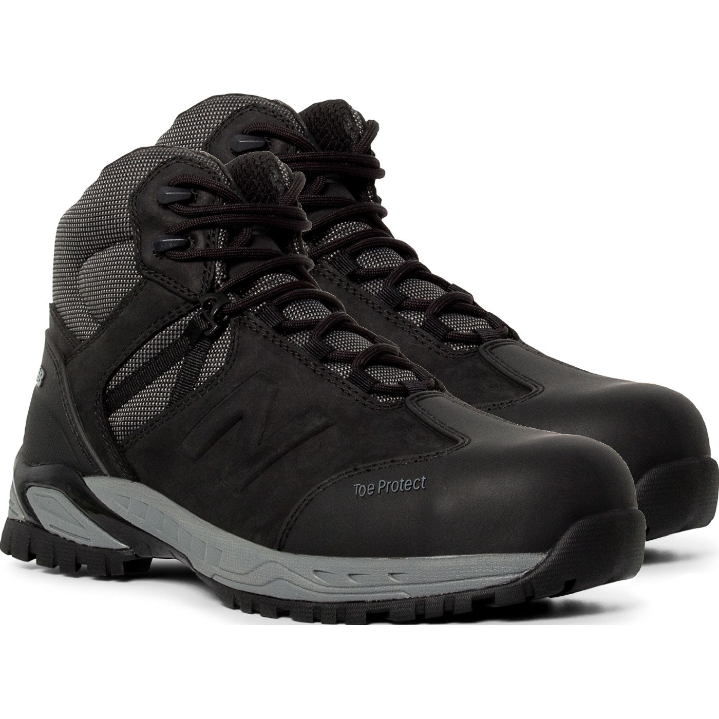 New Balance Allsite Men's Composite Toe Puncture-Resisting Waterproof Hi-Top Athletic Work Shoe - front