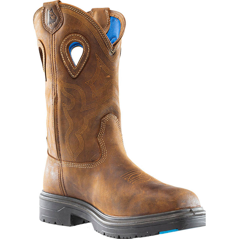 Steel Blue - Blue Heeler Men's 10-inch Internal Met Steel Toe Waterproof Western Work Boot - main