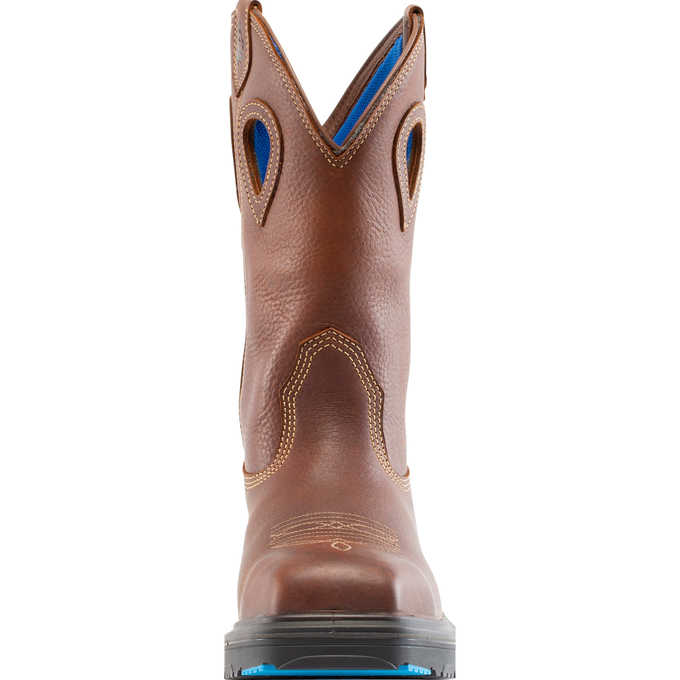 Steel Blue - Blue Heeler Men's Steel Toe Electrical Hazard Waterproof Pull-On Western Work Boot - front