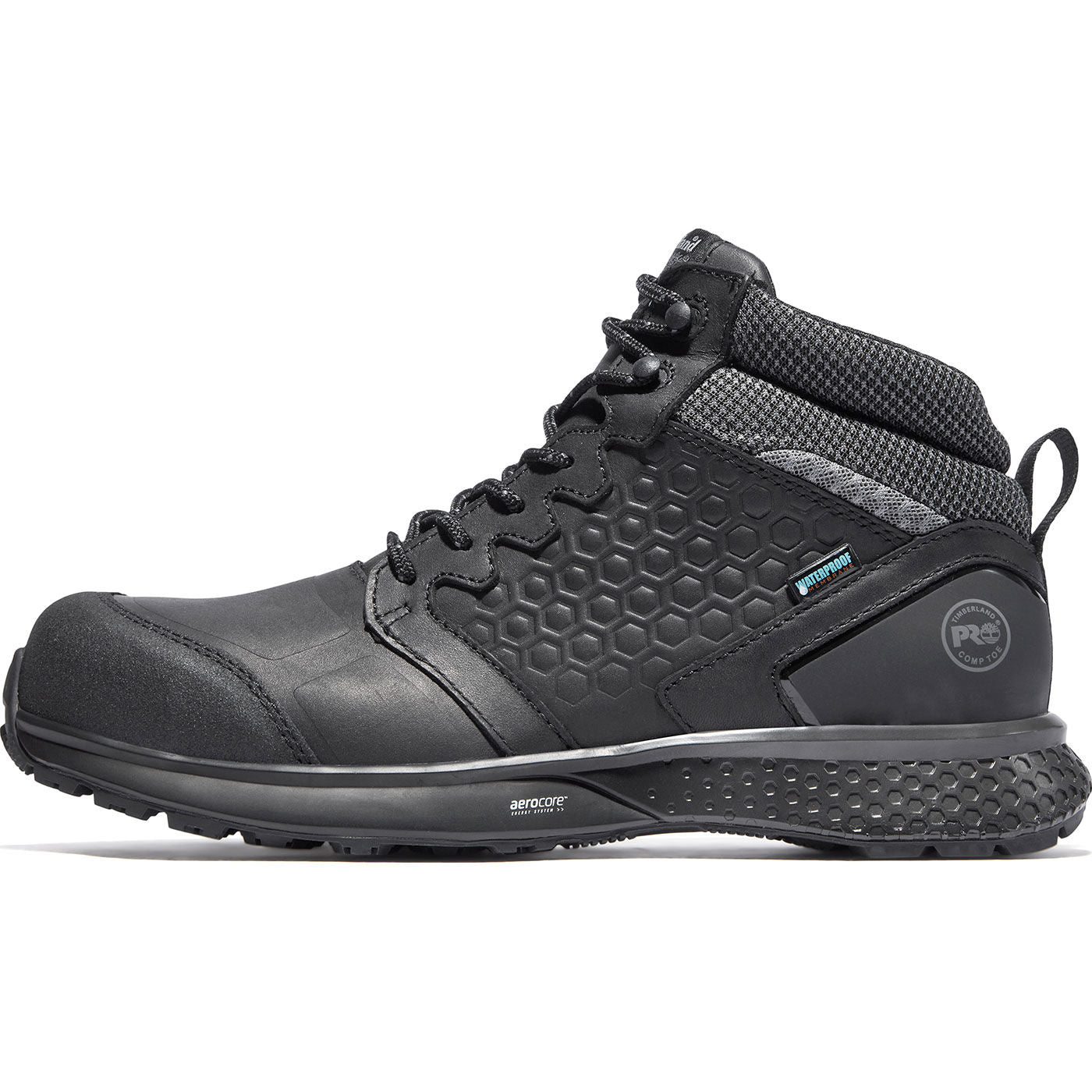 Timberland PRO Reaxion Men's Composite Toe Electrical Hazard Waterproof Work Hiker - profile