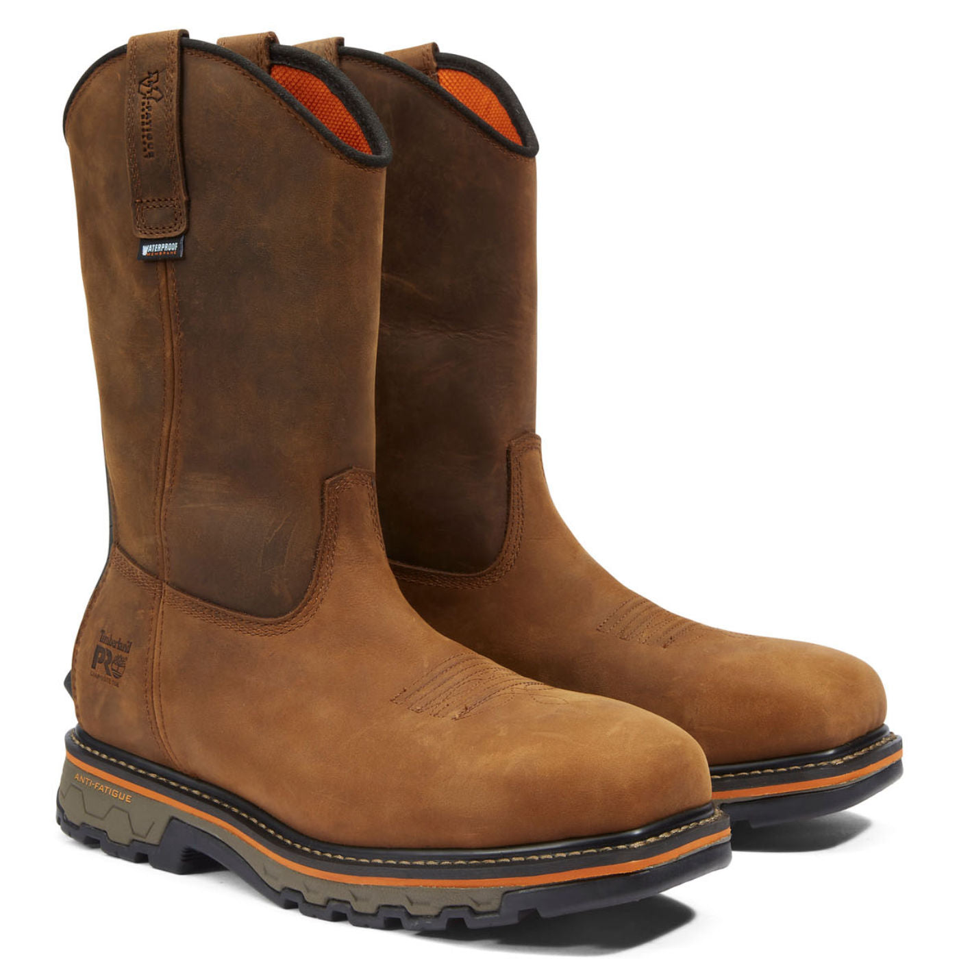 Timberland PRO True Grit Men's 10-inch Composite Toe Waterproof Pull-On Work Boot - front