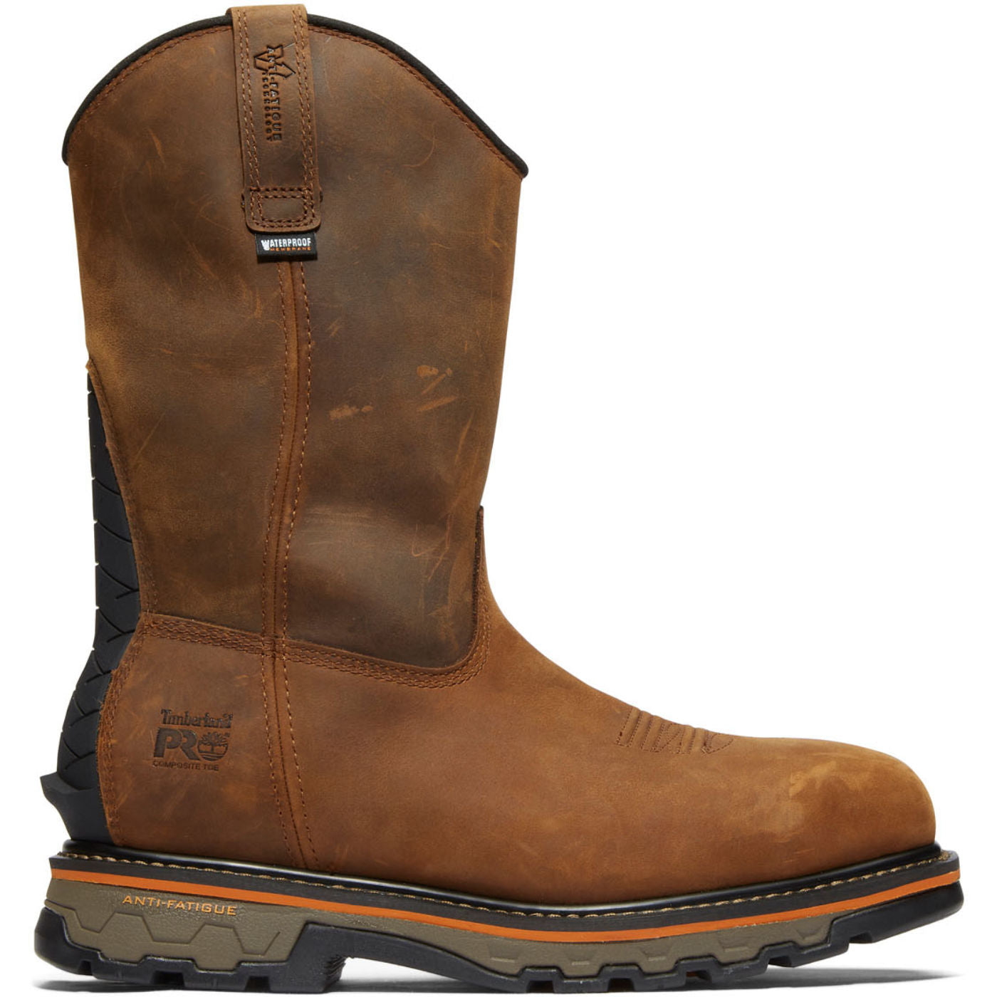 Timberland PRO True Grit Men's 10-inch Composite Toe Waterproof Pull-On Work Boot - profile