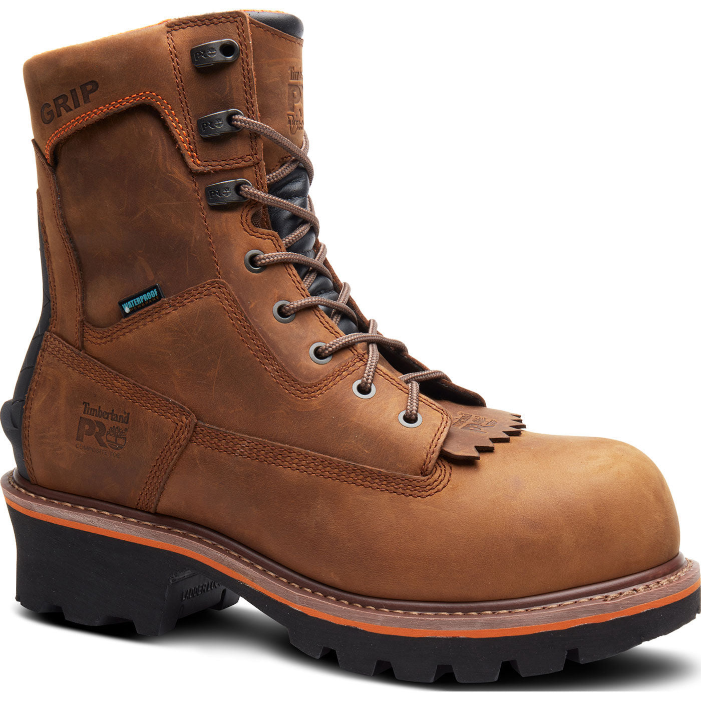 Timberland PRO Evergreen Men's 8-inch Composite Toe Waterproof Logger Work Boot - main