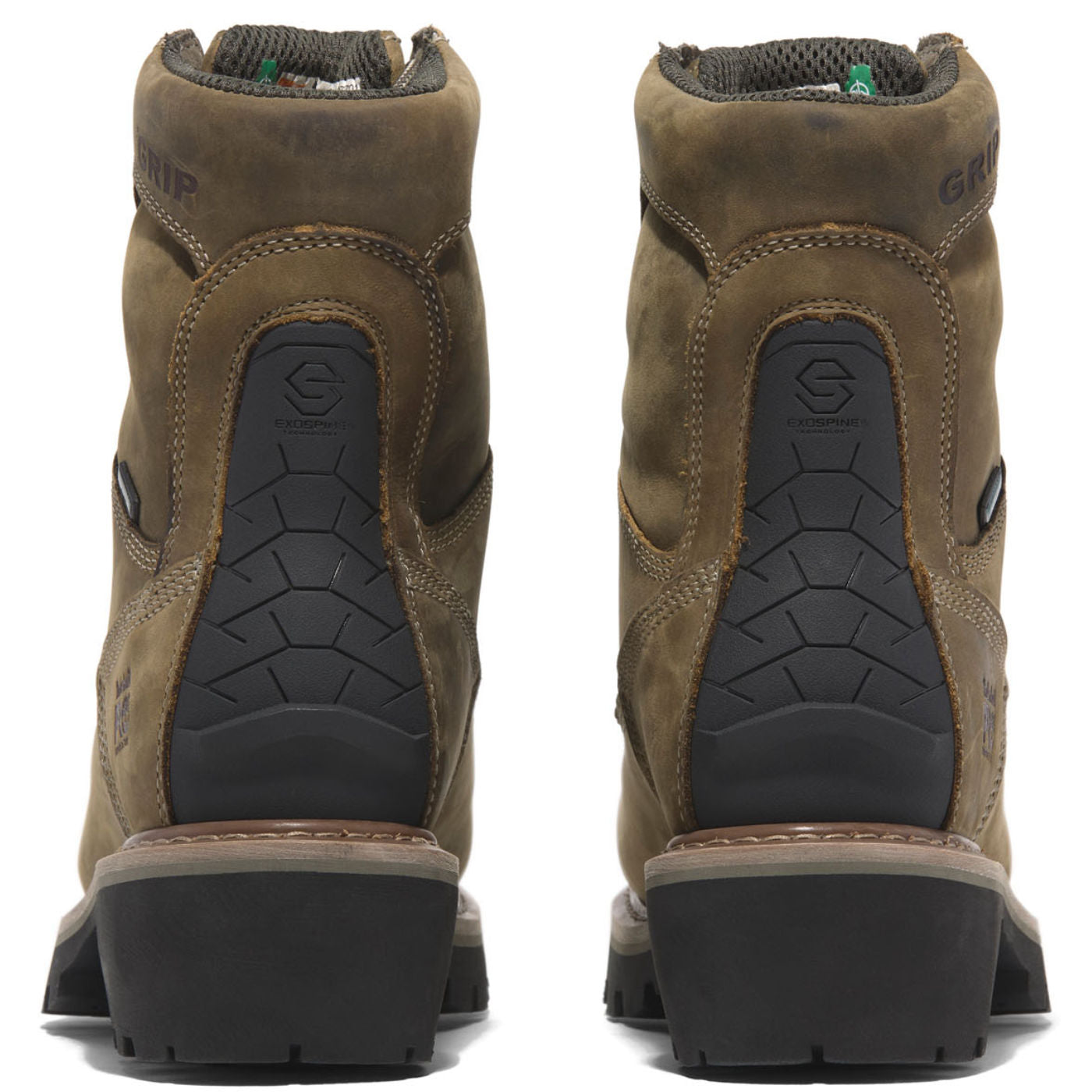 Timberland PRO Evergreen Men's 8-inch Composite Toe 400G Insulated Waterproof Logger Work Boot - back