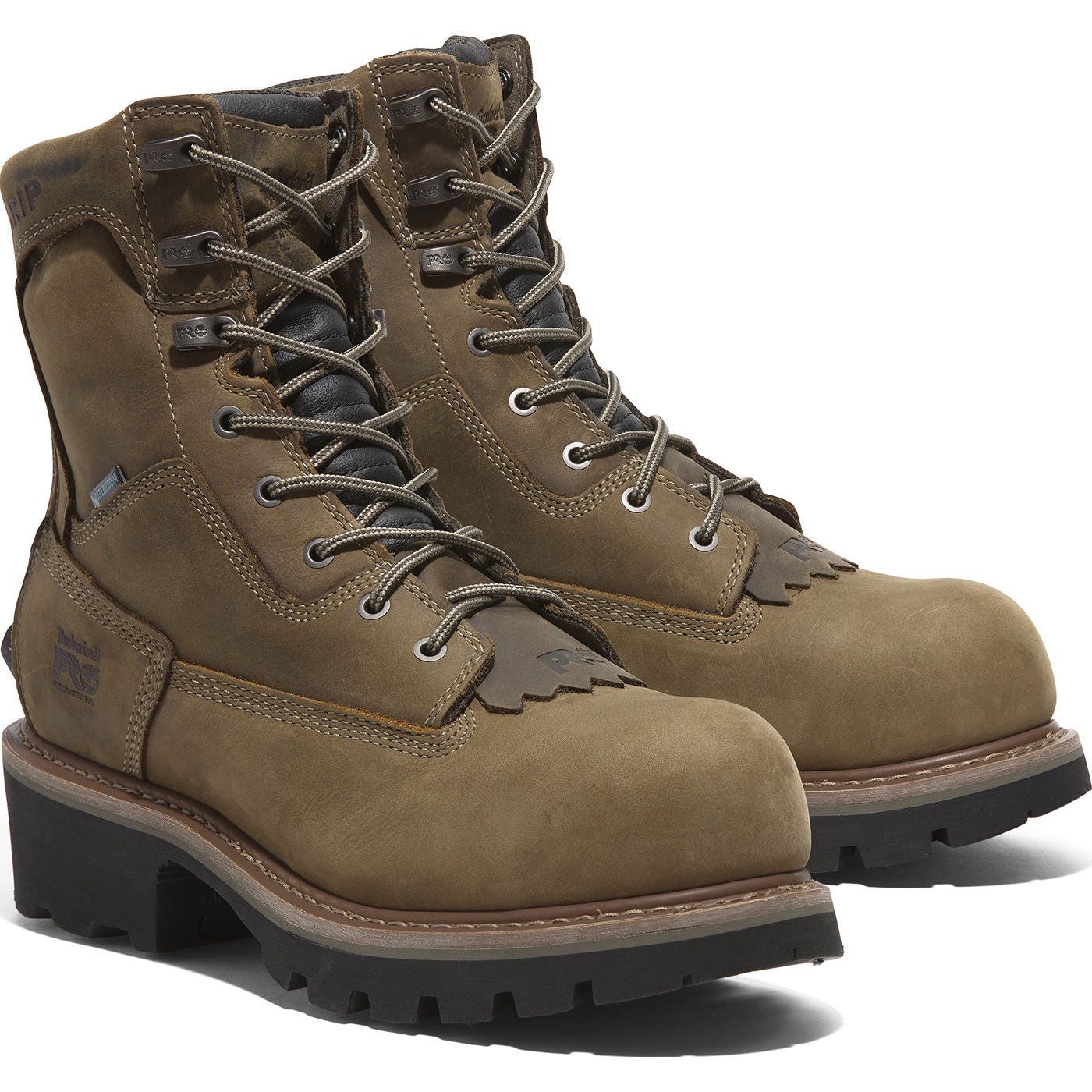Timberland PRO Evergreen Men's 8-inch Composite Toe 400G Insulated Waterproof Logger Work Boot - front