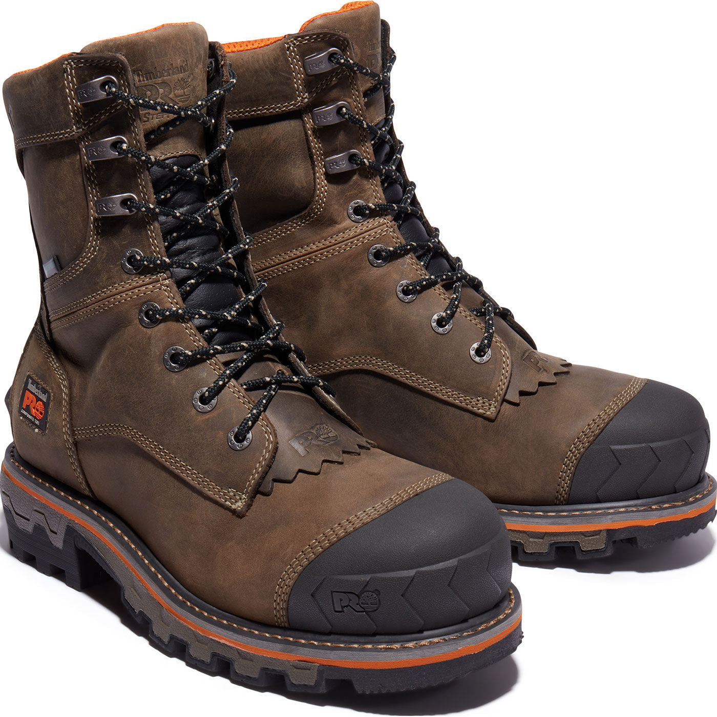 Timberland PRO Boondock HD Men's 8-inch Composite Toe Waterproof Logger Work Boot - front