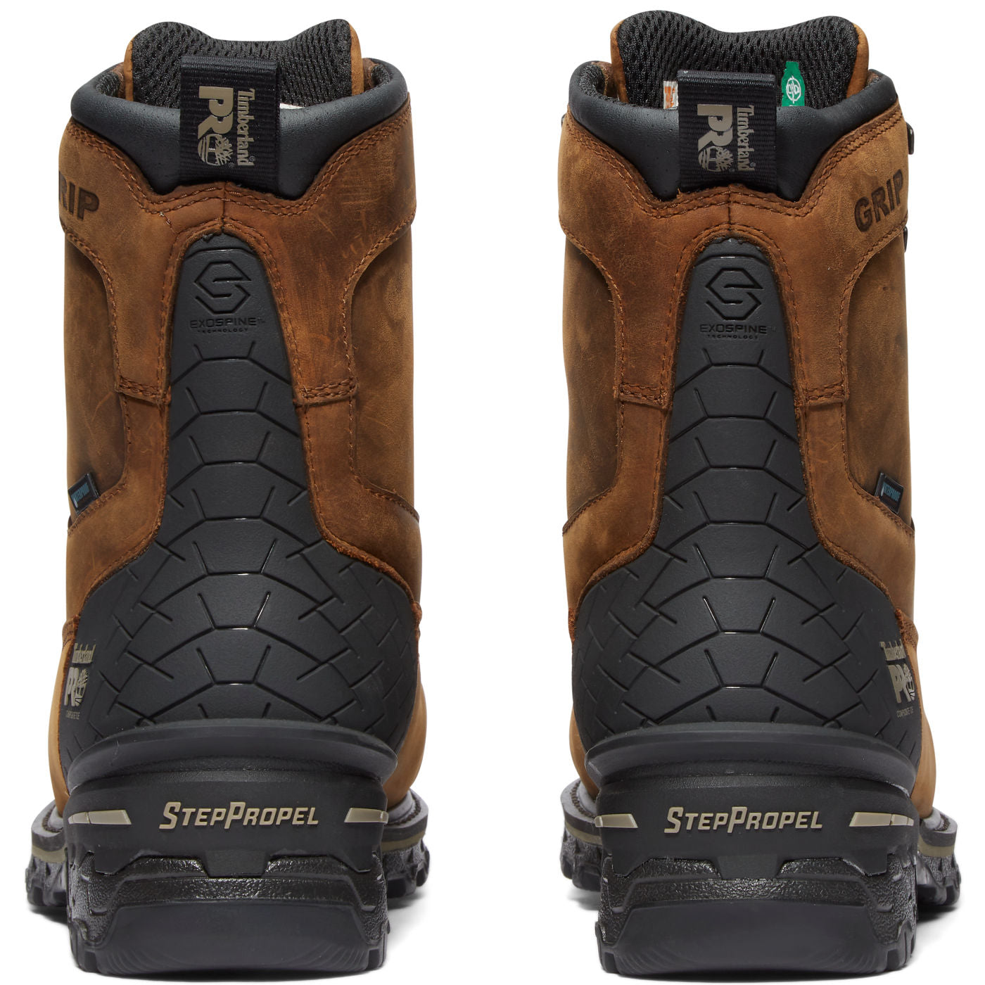 Timberland PRO Boondock HD Men's 8-inch Composite Toe Waterproof Logger Work Boot - back