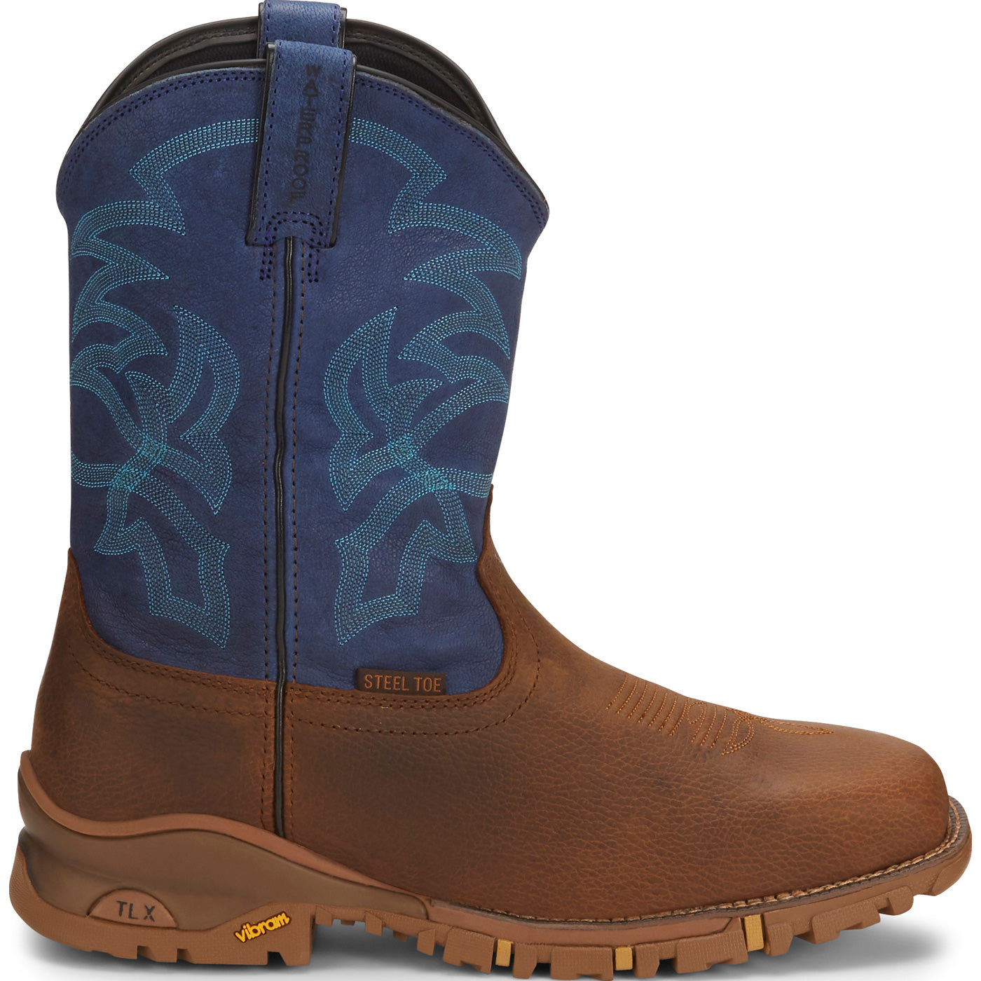 Tony Lama TLX Roustabout Men's Steel Toe Electrical Hazard Western Work Wellington - profile