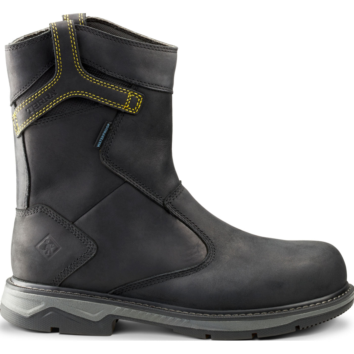 Terra Patton Men's 10-inch CSA Aluminum Toe Puncture-Resisting Waterproof Pull-on Work Boot - profile