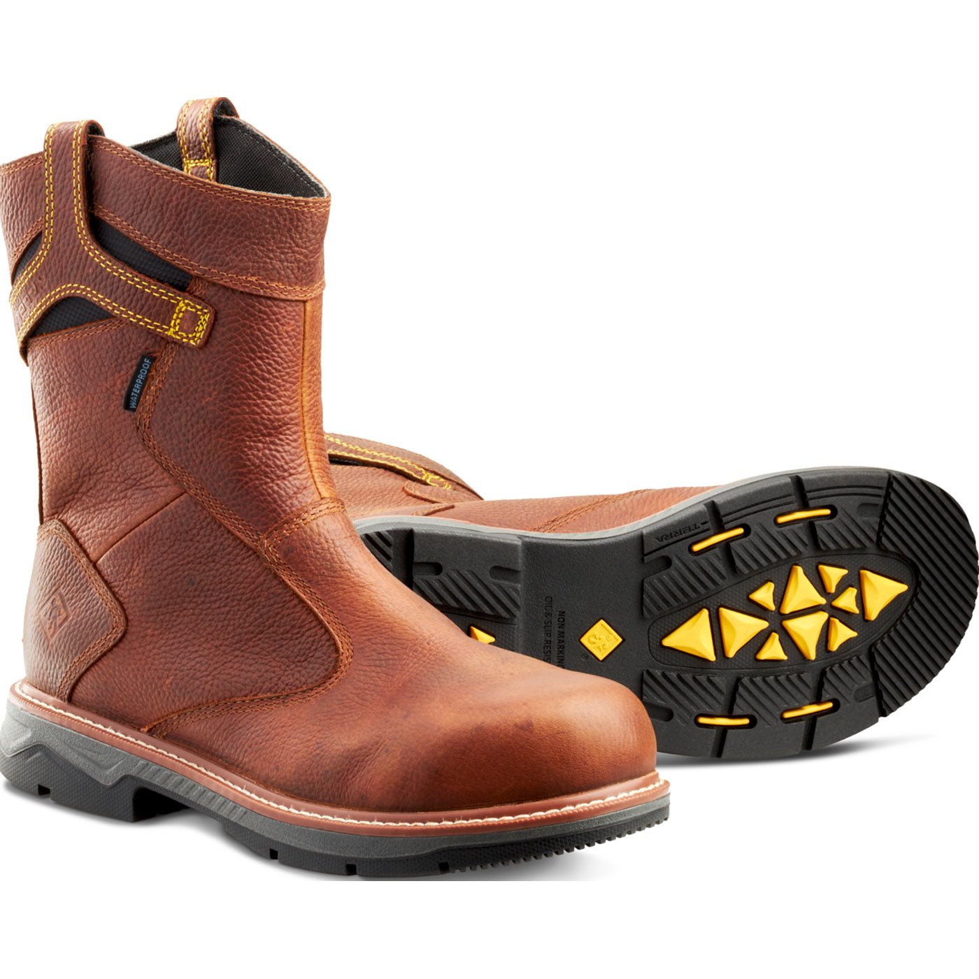 Terra Patton Men's 10-inch CSA Aluminum Toe Puncture-Resisting Waterproof Pull-on Work Boot - front