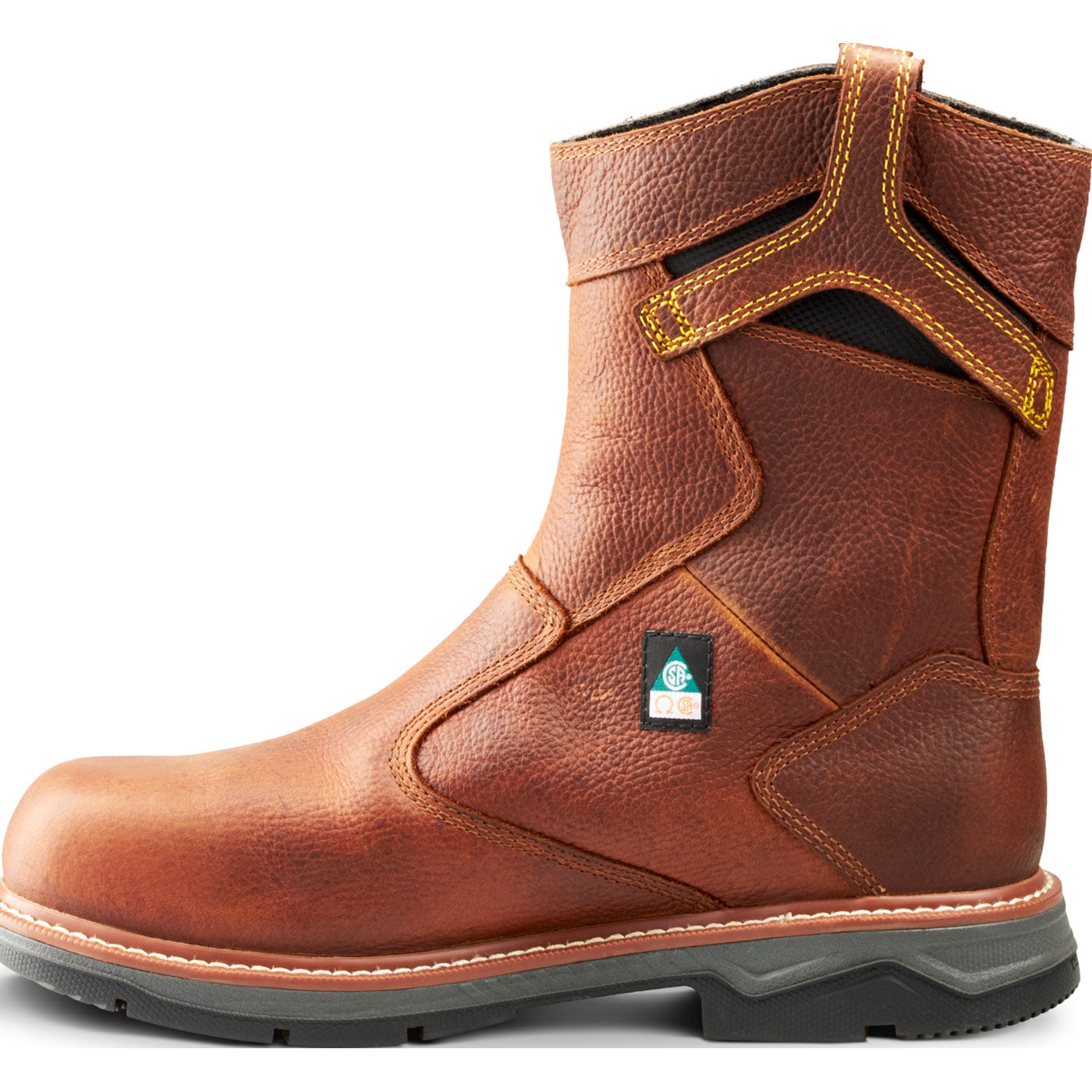 Terra Patton Men's 10-inch CSA Aluminum Toe Puncture-Resisting Waterproof Pull-on Work Boot - profile