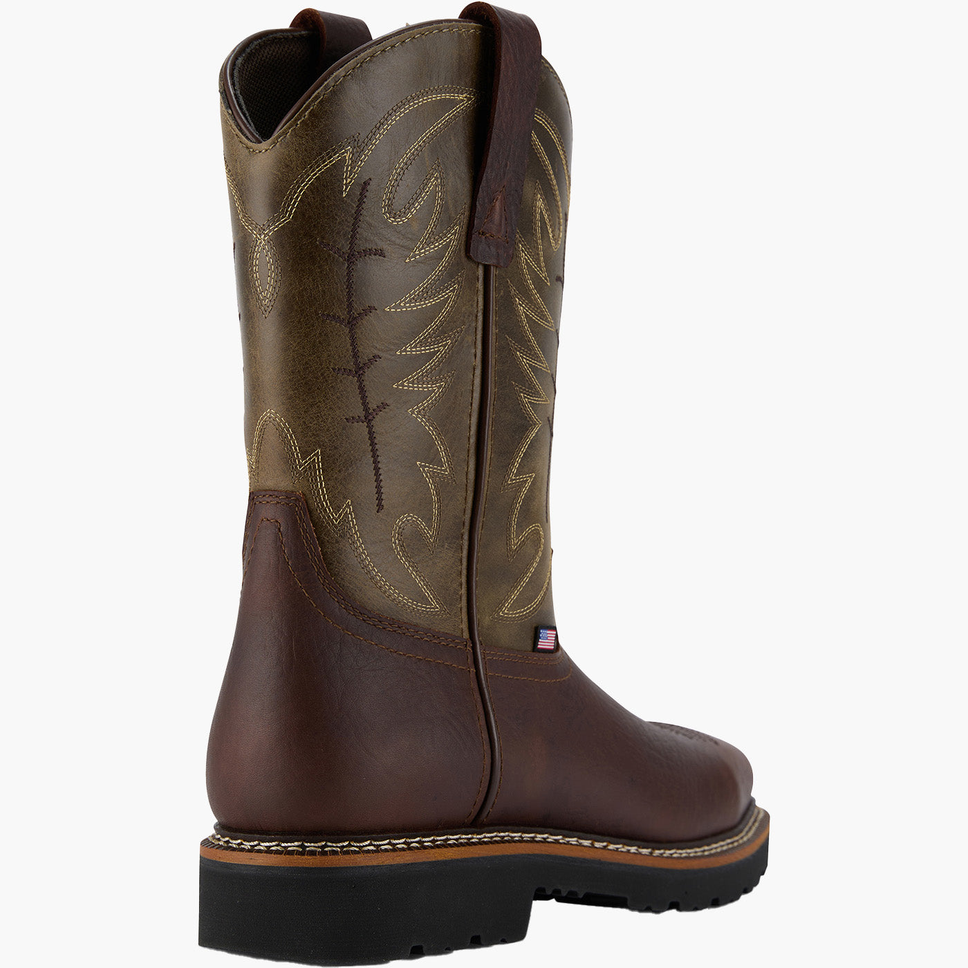 US Boot Men's 10-inch Steel Toe Electrical Hazard Waterproof Western Work Boot