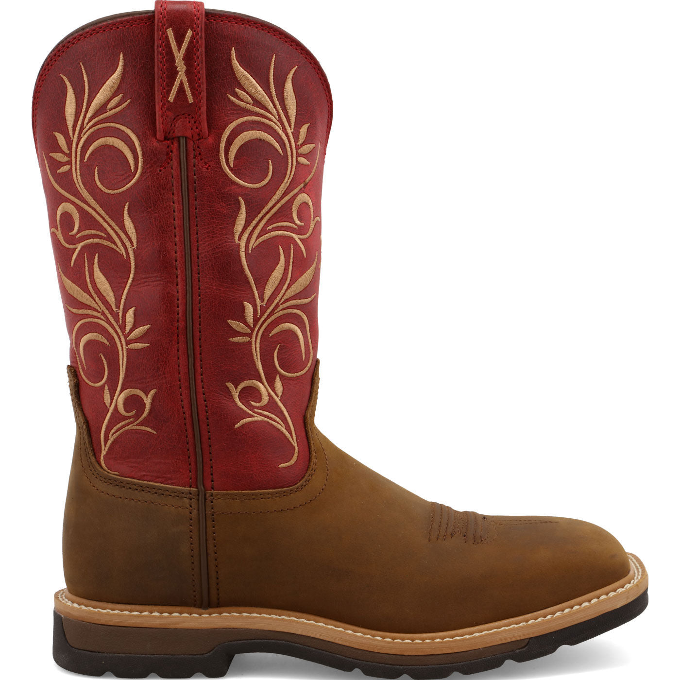 Twisted X Women's 11-Inch Steel Toe Electrical Hazard Western Work Boot - profile