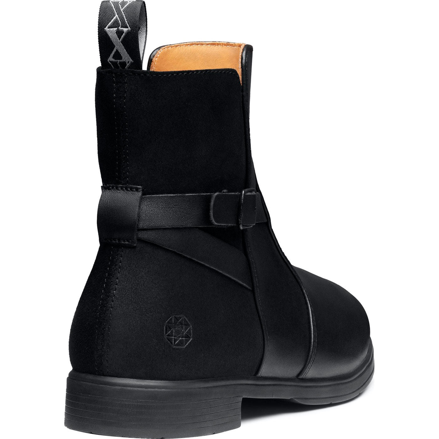 Xena Fusion Women's 6-inch Internal Metatarsal Steel Toe Zipper Pull-On Work Boot - back