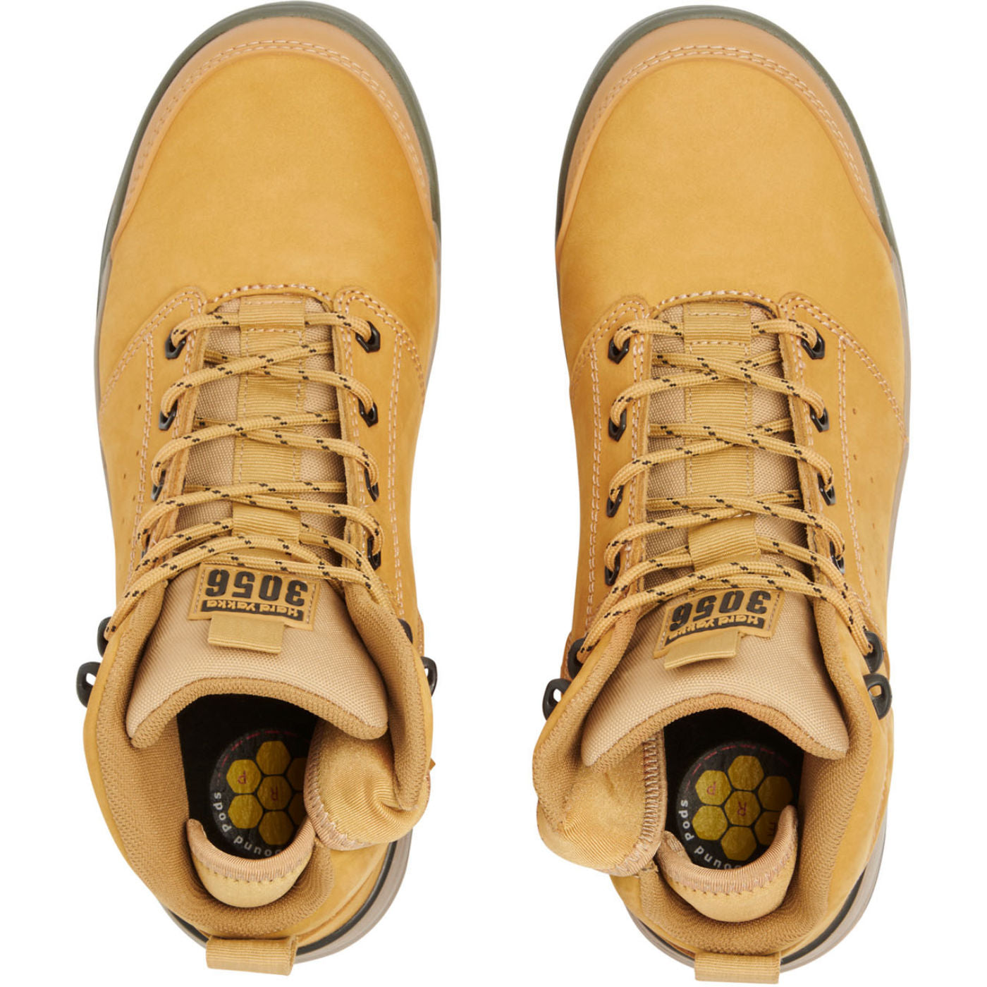 Hard Yakka 3056 INT Men's Composite Toe Static-Dissipative Puncture-Resisting Side Zip Work Hiker - birdseye