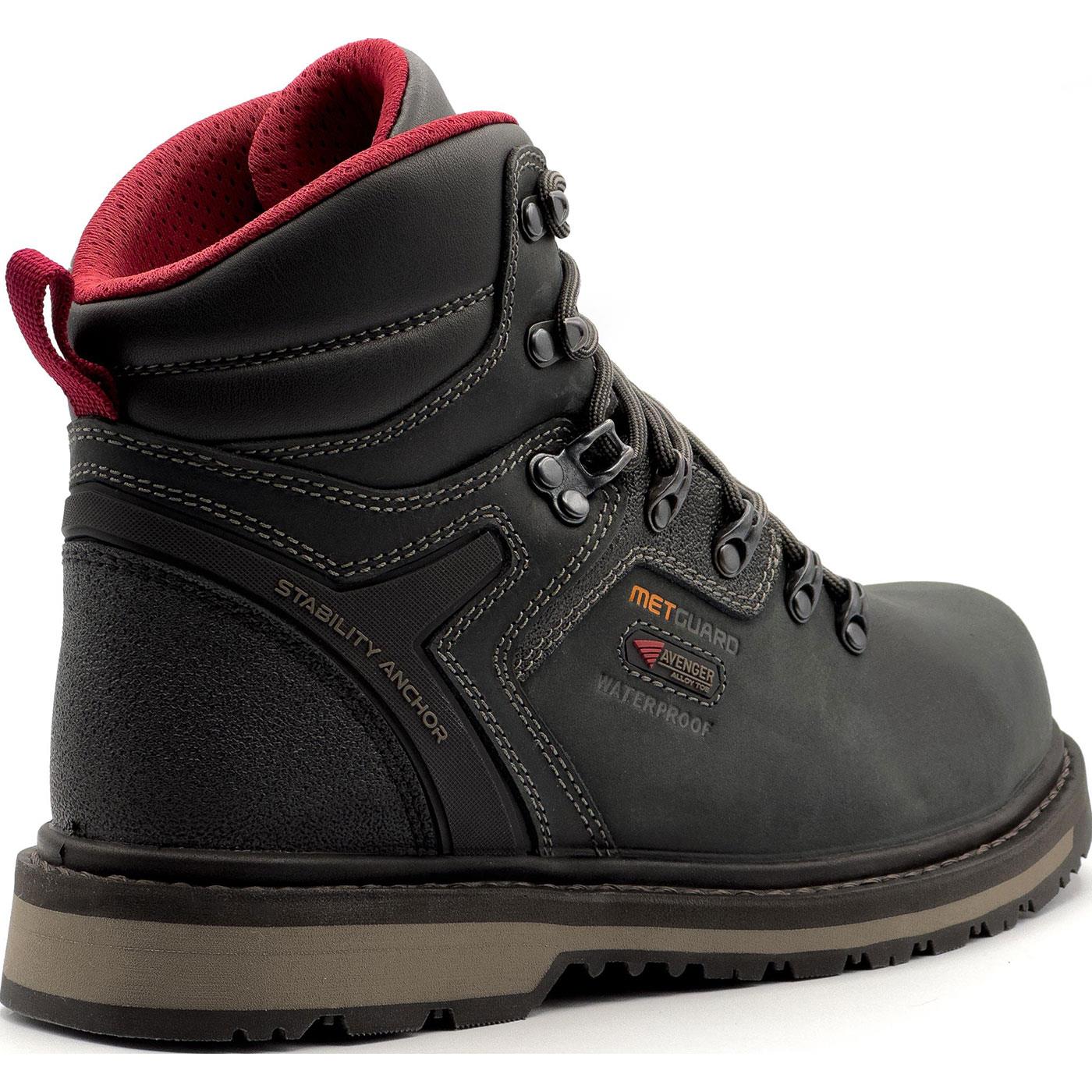 Avenger Blacksmith Men's 6-inch Metatarsal Aluminum Toe Electrical Hazard Waterproof Work Boot